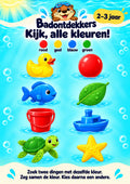 Kijk, alle kleuren! voor 2–3 jaar, waterbestendige A3-badposter