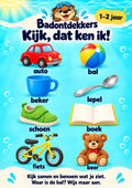 Kijk, dat ken ik! voor 1–2 jaar, waterbestendige A3-badposter